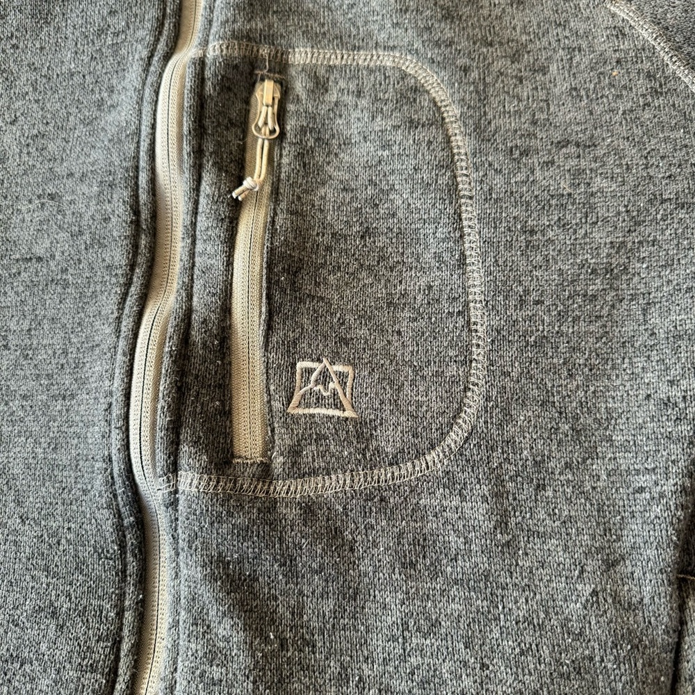Avalanche Thermal Outdoors Sweatshirt Women's size XL Grey Zip Up Sweater - Picture 5 of 12